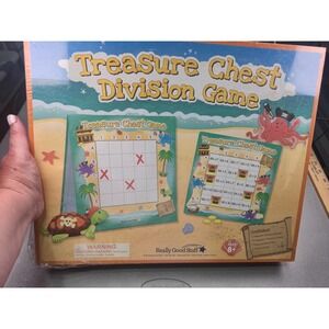 Really Good Stuff Treasure Chest Division Game Math Educational Pirate Theme NEW